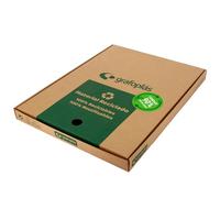 Grafoplás Boîte de 100 pochettes en plastique A4 recyclé 90% polypropylène de qualité extra | 11 perforations | Transparence peau orange | Parfait comme fournitures scolaires et papeterie de bureau
