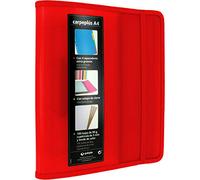 Grafoplás Carpeplus 88200051 88200051 Lot de 4 anneaux en polypropylène avec rabat latéral Recharge de 100 feuilles intercalaires et enveloppe transparente Multiline