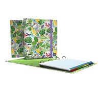 Grafoplás | Classeur 4 anneaux de rechange | A4 | Comprend 100 feuilles quadrillées 5 x 5 | Séparateurs | Enveloppe transparente | Bits&Bobs Pop Up Design | Bugs | Carpebook | FSC