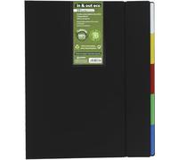 Grafoplás | Classeur à pochettes amovibles A4 In&Out Eco | 20 pochettes extra recy s 70% | Couvertures rigides recy s 100% | Changement de pochettes rapide et pratique | Comprend 5 séparateurs