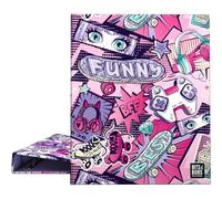 Grafoplas Classeur A4, design Manga Bits&Bobs, 4 anneaux mixtes 25 mm, certifié FSC, plastifié doux, parfait matériel scolaire pour organiser des notes