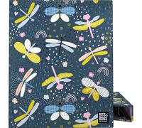 Grafoplas Classeur A4, motif Dragon Fly Bits&Bobs, 4 anneaux mixtes 25 mm, certifié FSC, plastifié Soft, parfait matériel scolaire pour organiser des notes