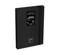 Grafoplas Classeur de projet Dos 3 cm Couverture rigide Polyfoam Résistant et ultra léger Noir Collection Unequal Minimal Parfait pour les documents scolaires