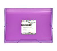 Grafoplás | Classeur | Lavande pastel | Format Folio | 13 positions soufflet | Comprend étiquette pour visières et cartes | Couvertures imperméables en plastique | Multiline