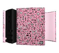 Grafoplas - Classeur scolaire 12 positions, motif I Love You, Bits & Bobs Pop Up Design, 35 x 26 x 2 cm, carton plastifié Soft, certifié FSC, idéal pour classer des documents A4 et Folio