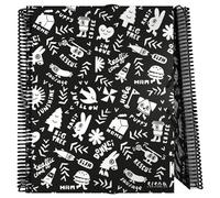 Grafoplás | Classeur scolaire à pochettes transparentes | A4 | Couverture souple | Spirale PVC | 30 doublures en polypropylène | Collection Elements by Elena Corredoira | Maxiplás