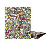 Grafoplás | Classeur scolaire A4 | 4 anneaux mixtes 25 mm | Collection Bits&Bobs Pop Up Design | Icons | Certifié FSC
