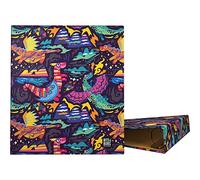 Grafoplás | Classeur scolaire A4 | 4 anneaux mixtes 40 mm | Collection Bits&Bobs Pop Up Design | Dragon | Certifié FSC