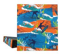 Grafoplás Classeur scolaire A4 4 anneaux mixtes 40 mm Hawaii Bits&Bobs Pop Up Design Parfait matériel scolaire Couverture rigide en carton Certifié FSC