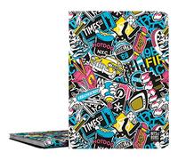 Grafoplás Classeur scolaire pour pochettes transparentes A4 Couverture souple 30 garnitures en polypropylène Bits&Bobs Pop Up Design New York PolyBANS