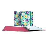 Grafoplás | Dossier de rechange A5 | Comprend des feuilles de rechange quadrillage 5 x 5 bords couleur | Dos incurvé | Carpebook | Elena Corredoira Flowers | FSC