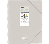 Grafoplas Lot de 50 pochettes transparentes en plastique A4, maxiplas Like, à spirales en PVC, parfaites pour classer du matériel scolaire et de bureau