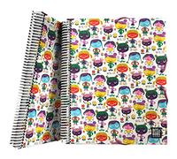 Grafoplás | Portefeuille avec pochettes | Spirale | A4 | 30 doublures transparentes | Couvercles flexibles en polypropylène | Enveloppe zippée incluse | Hello, Bits&Bobs Pop Up Design