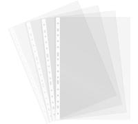 Grafoplás | Sac de 10 pochettes transparentes | Taille Folio | Polypropylène Galga Extra | Plastique lisse Verre | Dos renforcé | 16 perceuses | Parfait comme protecteur de matériel de bureau