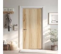 Grain de Bois Stickers de Porte Papier Peint PVC Imperméable, Planche en Bois Sticker Porte 3D Trompe L'Oeil 63x205 cm, Planche en Bois Stickers de Porte Autocollant Amovible