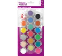 Graine créative Coffret peinture acrylique - 18 pièces