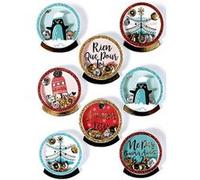 Graine Créative Loisirs Créatifs - Stickers Décorations Adhésives 3D - Boules de Noël G