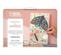 GRAINE CREATIVE Peinture par Numéro Adulte Papillon, Toile 20x30 cm