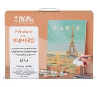 GRAINE CREATIVE Peinture par Numéro Adulte Ville de Paris, Toile 30x40 cm