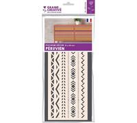 Graine Creative Pochoir Decor 15*40 Peruvien