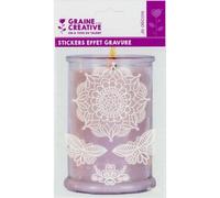 Graine Créative Sticker Gravure Rosace Papillon
