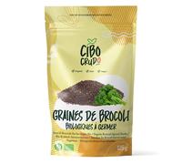 Graine de Brocoli Bio a Germer - 125g. Pour la Germination du Brocoli Biologique à la Maison. Source de Vitamines A B C et E. Contient des Antioxydants Potassium Calcium et Fer.