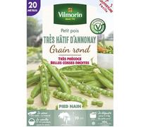 Graine - Vilmorin - Pois Nain à Grain Rond Très Hâtif d'Annonay - 20 m