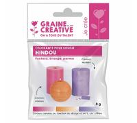 Graines Créatives 3 Colorants Solides Bougie Hindou