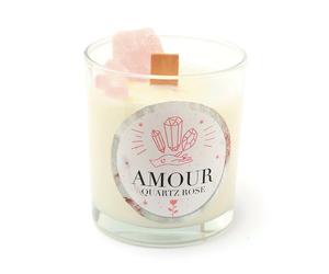 Graines Créatives Kit DIY bougie quartz rose