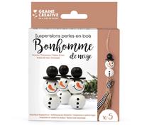 Graines Créatives Suspensions Perles Bonhomme de Neige