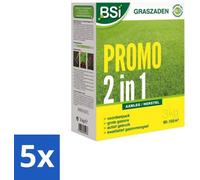 Graines de gazon 3 kg 2-en-1 : régénération et germination rapide, conditionnement en vrac, lot de 5