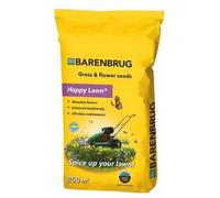 Graines de gazon et de fleurs Barenbrug, 5 kg (jusqu'à 250 m²) - Happy Lawn - Pour des fleurs que vous pourrez tondre dans votre pelouse - Convient pour une surface allant jusqu'à 250 m² - Résistantes