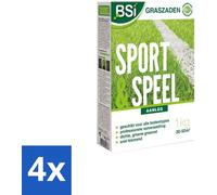 Graines de gazon pour terrains de sport et de jeux - 1 kg - 4 paquets - Gazon résistant à l'usure - Lot multiple