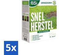 Graines de gazon - Régénération rapide - Pelouse dense et résistante - 2,5 kg - Emballage en vrac - 5 unités