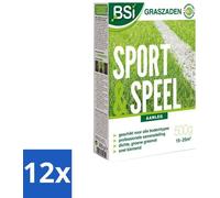 Graines de gazon Sport & Jeux - Gazon résistant et durable - 500 g - Lot de 12