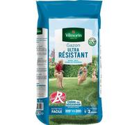 Graines de Gazon Ultra-Résistant Label Rouge VILMORIN, 5 kg, Usage Intensif, Germination Supérieure