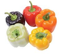 Graines de piments colorés 50+ graines de mélange d'arc-en-ciel de poivron doux piment bio non-OGM herbes vertes pour la maison jardin extérieur cour ferme plantation
