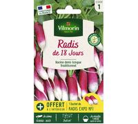 Graines - Vilmorin - Radis de 18 Jours avec graines de Radis Expo HF1 offertes