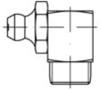Graisseurs TOOLCRAFT DIN71412 Acier galvanisé 5.8 M8 1 100pcs