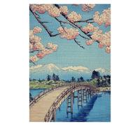 Graiting Affiche En Toile De Paysage Poisson Koi, Fleur Cerisier, Grande Vague, Pin, Murale, Images D'art, Décoration Maison, 1 Pièce(2,30x45cm)