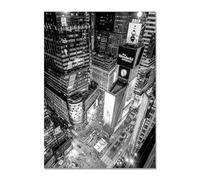 Graiting Tableau d'art Mural en Noir Et Blanc, 1 Pièce, Peinture Décorative for Salon, Affiche sur Toile, Panneau De Rue, Décor Bâtiment(06,50x70cm No Frame)
