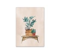 Graiting Toile D'art Mural Avec Feuille De Plante Tropicale, 1 Pièce, Affiche Imprimée, Image for Décor Salon(BYC222,30x40cm)