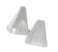 Gralara 10 Pièces Cloches de Jardin pour Plantes Dôme de Protection Cloche Mini Serre Accessoires Résistantes Au Gel Anti-Oiseaux Convient à La Prot, 20 Pièces, 15 Cm X 15 Cm X 4.5