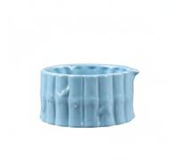 Gralara 3 Pièces Bol à Matcha avec Fouet et Support Style Ère Traditionnelle Kit Préparation du Thé Moulu sign Bambou, Bleu Paon