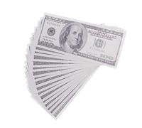 Gralara 50 Pièces Faux Billets de Banque Billets Factices Dollars Jouets Scène Accessoire Banque Conviennent à Productions Vidéo Magie Tournages Créatifs, A