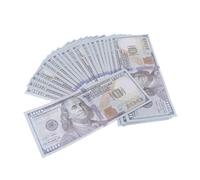 Gralara 50 Pièces Faux Billets de Banque Billets Factices Dollars Jouets Scène Accessoire Banque Conviennent à Productions Vidéo Magie Tournages Créatifs, B