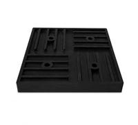 Gralara Amortisseur de Choc en Caoutchouc pour Unité de Clim Extérieure Patin Tampon Support Réduit Le Bruit Base Stable Qui, Grand Amortisseur carré 5P (1 pièce), 170x170x18mm