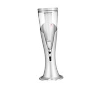 Gralara Beer Fontaine à Boissons Table avec Poignée Bar Spigot Éclairage Coloré Base Solide Fonction Refroidissement pour Fête Pub Bar Taverne Salon Mai, Argent