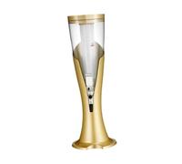 Gralara Beer Fontaine à Boissons Table avec Poignée Bar Spigot Éclairage Coloré Base Solide Fonction Refroidissement pour Fête Pub Bar Taverne Salon Mai, Or