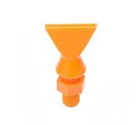 Gralara Buse Réglable Mécanisme de Diffusion Buse Plate Buse Ronde Joint Articulé Plastique Polypropylène pour Fluides Adaptée à l'Industrie Ateliers Machines-outils, 1/8 25MM, Plat